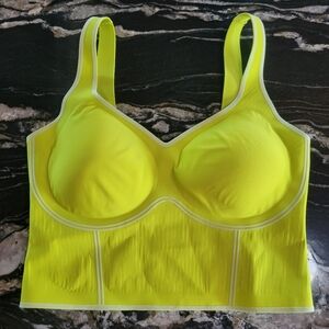 Fanka Yellow Body Sculpt Bra Tank